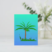 Palmboom Briefkaart (Staand voorkant)