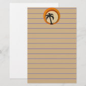 Palmboom Briefpapier (Voorkant / Achterkant)