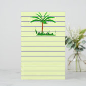 Palmboom Briefpapier (Staand voorkant)