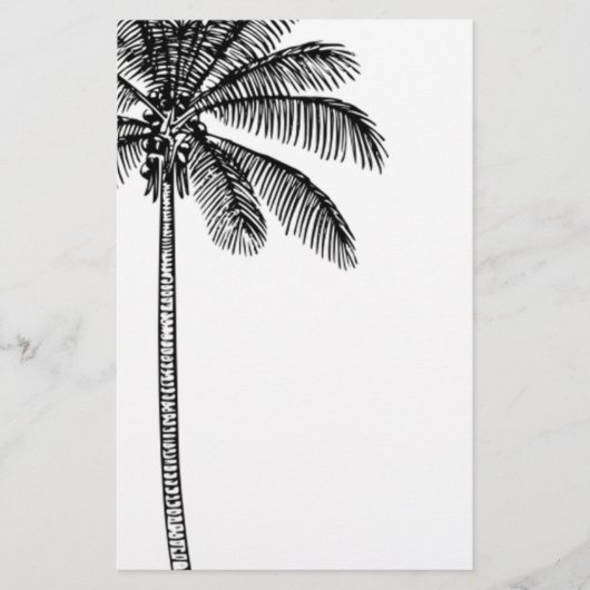  palmboom briefpapier (Voorkant)