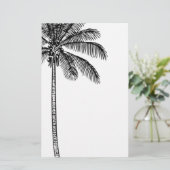  palmboom briefpapier (Staand voorkant)