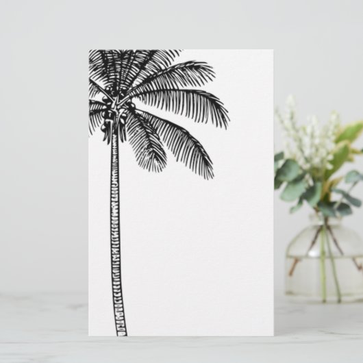 palmboom briefpapier (Staand voorkant)