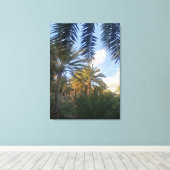 palmboom canvas afdruk (Insitu (Houten vloer))