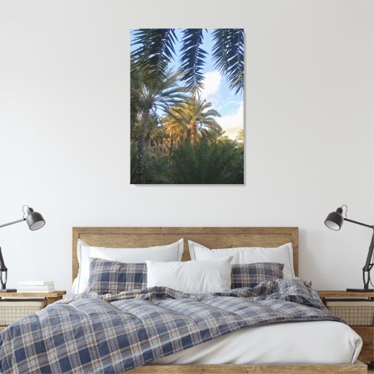 palmboom canvas afdruk (Insitu (Slaapkamer))