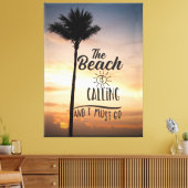 Palmboom Canvas Afdruk (Insitu (Woonkamer))