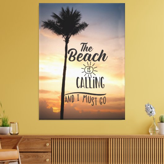 Palmboom Canvas Afdruk (Insitu (Woonkamer))