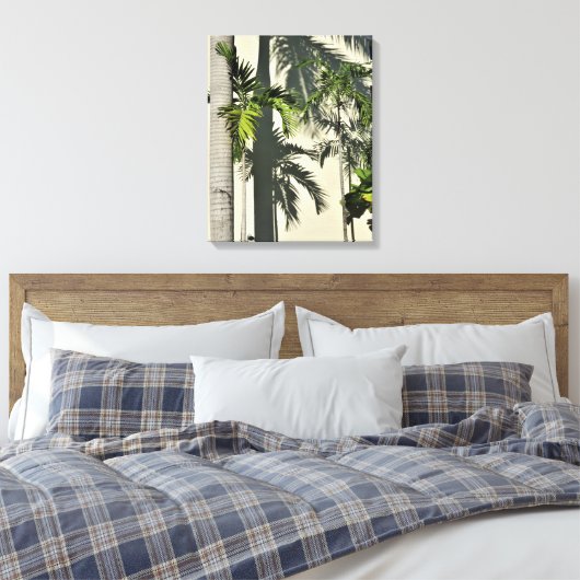 palmboom canvas afdruk (Insitu (Slaapkamer))