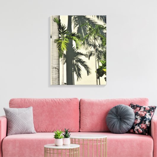 palmboom canvas afdruk (Insitu (Woonkamer))