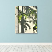 palmboom canvas afdruk (Insitu (Houten vloer))
