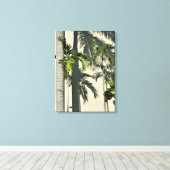palmboom canvas afdruk (Insitu (Houten vloer))