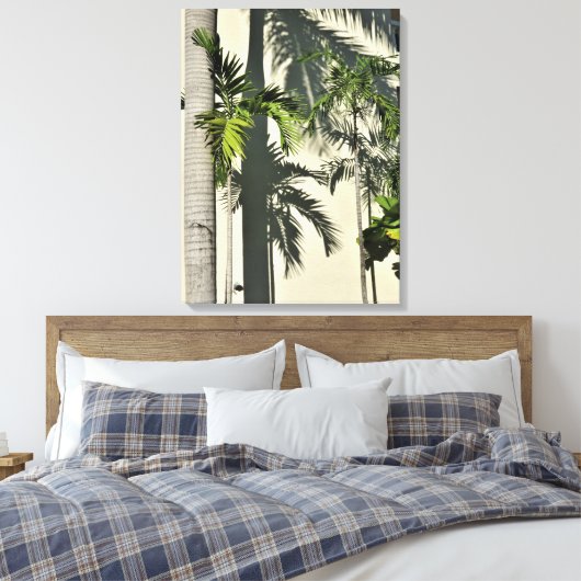 palmboom canvas afdruk (Insitu (Slaapkamer))