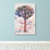 palmboom canvas afdruk (Insitu (Houten vloer))