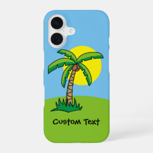 Palmboom Cartoon iPhone Hoesje iPhone 16 Hoesje