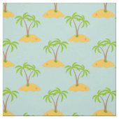 Palmboom Cartoon Tropical Island Pattern Fabric Stof (Swatch)