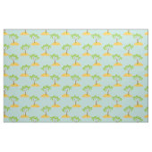 Palmboom Cartoon Tropical Island Pattern Fabric Stof (Fat Quarter)