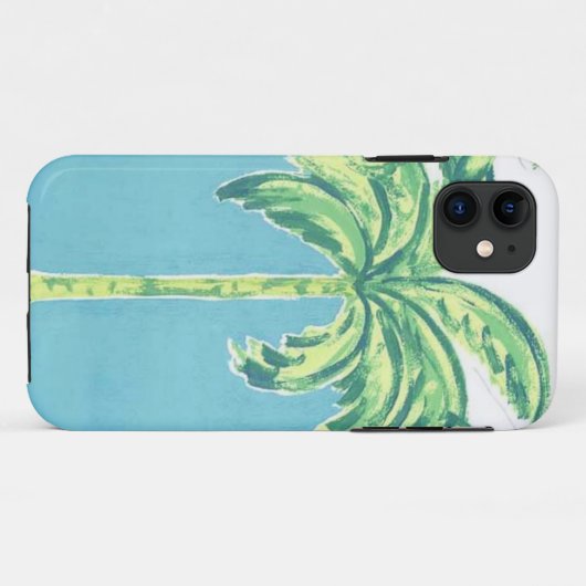 Palmboom Case-Mate iPhone Case (Achterkant (horizontaal))