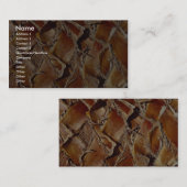 Palmboom, close-up visitekaartje (Voorkant / Achterkant)