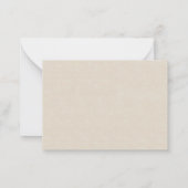 palmboom Dank u Notitiekaartje (Achterkant)