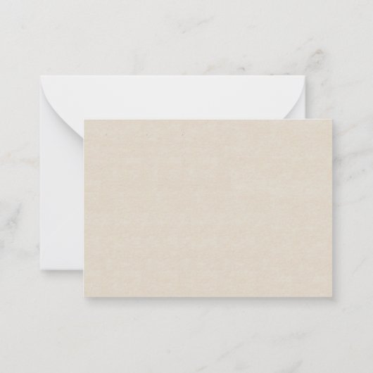 palmboom Dank u Notitiekaartje (Achterkant)