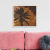 Palmboom dromen 1 canvas afdruk (Insitu (Woonkamer))