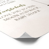 Palmboom Eerste Jaar Verjaardag Baby Milestone Poster (Hoek)