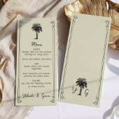  palmboom Elegant huwelijksmenu