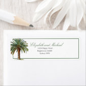 Palmboom Elegant Modern Chic Wedding Etiket (Insitu)