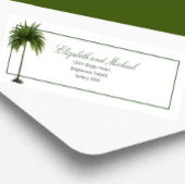 Palmboom Elegant Modern Chic Wedding Etiket