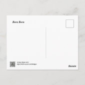 Palmboom en berg in Bora Bora Briefkaart (Achterkant)