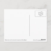 Palmboom en briefkaart voor overwaterresort (Achterkant)