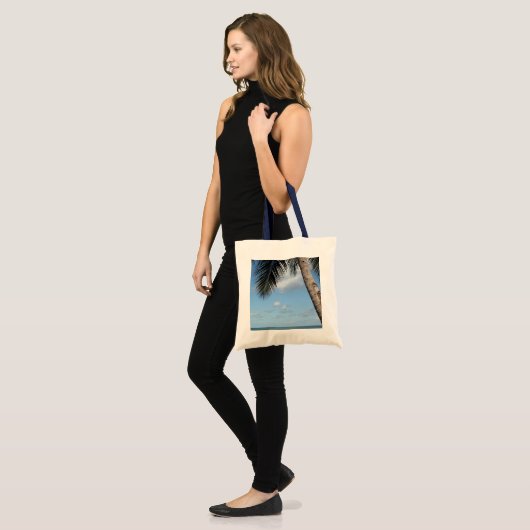 Palmboom en Caraïbisch Zee Tote Bag (Voorkant (model))