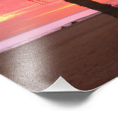 Palmboom en Dawn Sky Foto Afdruk (Hoek)