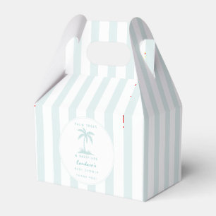 Palmboom en Fopspeen Kust Baby Shower Favor Bedankdoosjes