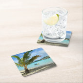 Palmboom en onderzetter voor overwaterresort (Insitu)