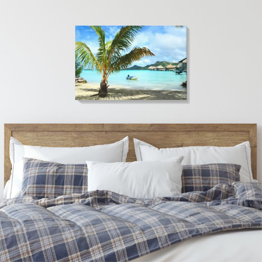 Palmboom en overwater resort canvas (Insitu (Slaapkamer))