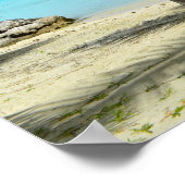 Palmboom en overwaterresortposter poster (Hoek)