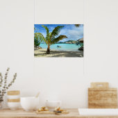 Palmboom en overwaterresortposter poster (Keuken)