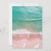 Palmboom en tropisch strand Afstuderen Kaart (Achterkant)