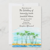 Palmboom en uitnodiging tot het huwelijk (Voorkant)