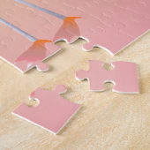 Palmboom en vlamJon met Jouw naam Legpuzzel (Zijkant)