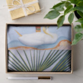 Palmboom en vogel van Joseph Stella Tissuepapier (Geschenk)