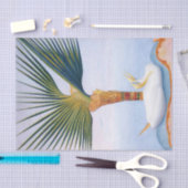 Palmboom en vogel van Joseph Stella Tissuepapier (Craft)