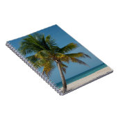 Palmboom en wit zandstrand  2 notitieboek (Rechterzijde)