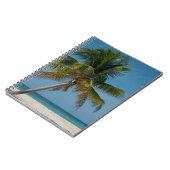 Palmboom en wit zandstrand  2 notitieboek (Linkerzijde)