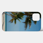 Palmboom en wit zandstrand Case-Mate iPhone case (Achterkant (horizontaal))