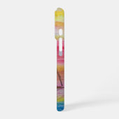 Palmboom en zeilboot iPhone hoesje (Linkerkant)