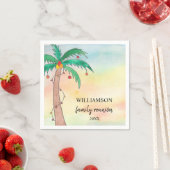 Palmboom familie reünie servet (Insitu)