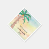 Palmboom familie reünie servet (Hoek)