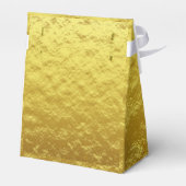 Palmboom Foliage Gold Foil Leaves Weddenschap Whit Bedankdoosjes (Achterkant)