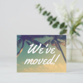 Palmboom foto bewegende briefkaarten voor nieuw ad (Staand voorkant)